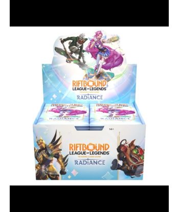 Caja de Sobres Radiance Riftbound League of Legends TCG en Inglés - 24 Sobres con Nuevos Campeones y Cartas Showcase
