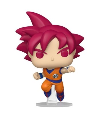 Figura Funko Pop Super Saiyan God Goku 2492 - Dragon Ball Super - Goku Dios con Pelo Rojo en Pleno Salto