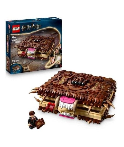 Set LEGO Monstruoso Libro de los Monstruos Mordedor 76449 Harry Potter - Construye el Libro que Muerde con Neville