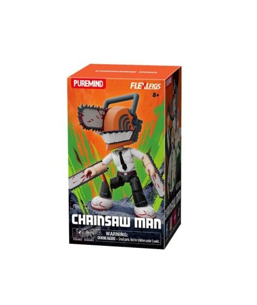 Blind Box Chainsaw Man Puremind Flexifigs - Minifigura Articulada Sorpresa, ¡Colecciona los 6 Modelos!