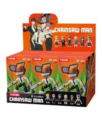 Blind Box Chainsaw Man Puremind Flexifigs - Minifigura Articulada Sorpresa, ¡Colecciona los 6 Modelos!