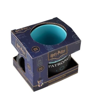Taza Premium Expecto Patronum Harry Potter 430ml - El Patronus del Ciervo para Ahuyentar los Lunes