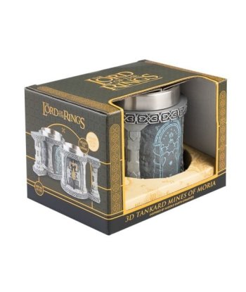 Jarra 3D Minas de Moria El Señor de los Anillos 600ml - Brinda como un Enano de la Tierra Media
