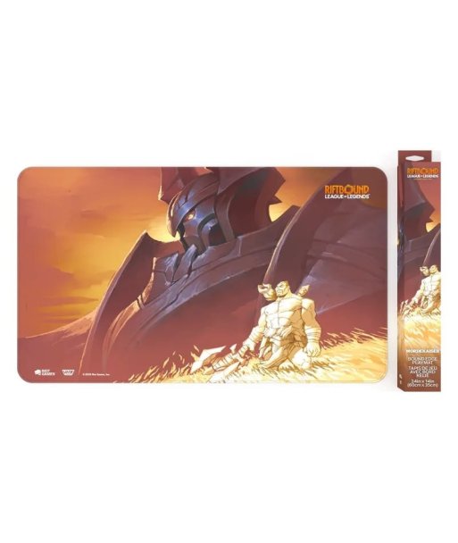 Tapete Playmat Mordekaiser Riftbound Radiance (60x35 cm) - Riot Games - Ideal para Torneos con Borde Cosido