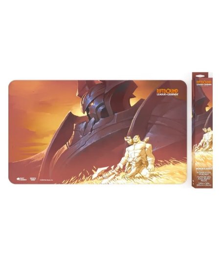 Tapete Playmat Mordekaiser Riftbound Radiance (60x35 cm) - Riot Games - Ideal para Torneos con Borde Cosido
