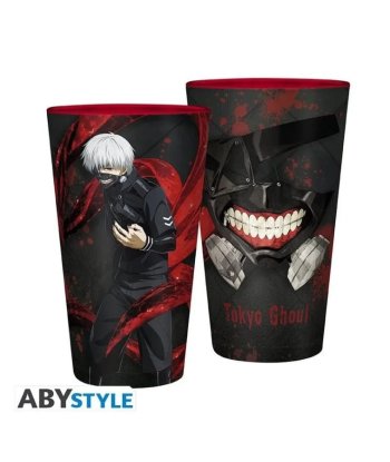 Vaso Kaneki Tokyo Ghoul 400ml - ABYstyle - Brinda con la Máscara del Ghoul más Temido