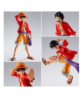 Figura Bandai S.H. Figuarts Monkey D. Luffy Onigashima - One Piece - El Capitán al Asalto de la Isla de Kaido 14cm