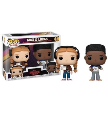 Figura Funko Pop Max & Lucas 2 Pack - Stranger Things - Pareja con Walkman y Nota de Movie Friday