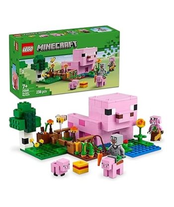 Set LEGO La Casa del Cerdo 21268 Minecraft - Construye la Granja con Forma de Cerdito
