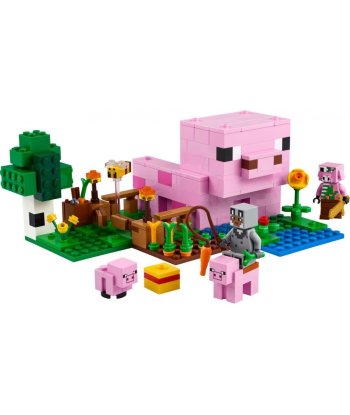 Set LEGO La Casa del Cerdo 21268 Minecraft - Construye la Granja con Forma de Cerdito