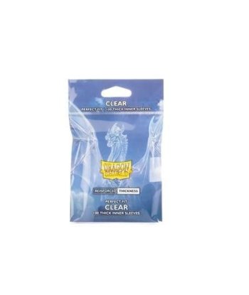 Fundas Interiores Perfect Fit Reinforced Thickness Transparentes (100) - Dragon Shield - Doble Protección para tus Cartas