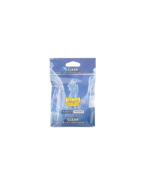 Fundas Interiores Perfect Fit Reinforced Thickness Transparentes (100) - Dragon Shield - Doble Protección para tus Cartas