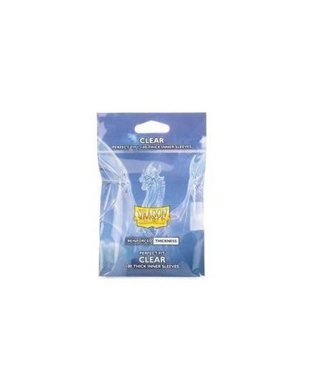 Fundas Interiores Perfect Fit Reinforced Thickness Transparentes (100) - Dragon Shield - Doble Protección para tus Cartas