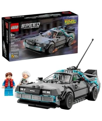 Set LEGO Speed Champions Máquina del Tiempo de Regreso al Futuro 77256 - El DeLorean con Marty y Doc