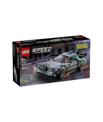 Set LEGO Speed Champions Máquina del Tiempo de Regreso al Futuro 77256 - El DeLorean con Marty y Doc
