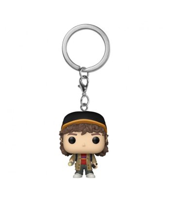 Llavero Funko Pocket Pop Dustin Henderson - Stranger Things - Con Gorra y Linterna