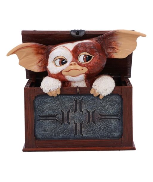 Figura Nemesis Now Gizmo "You Are Ready" - Gremlins - El Mogwai más Tierno Asomado a su Caja 12.5cm
