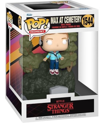 Figura Funko Pop Moment Max at Cemetery 1544 - Stranger Things - Max Levitando sobre la Tumba de Billy
