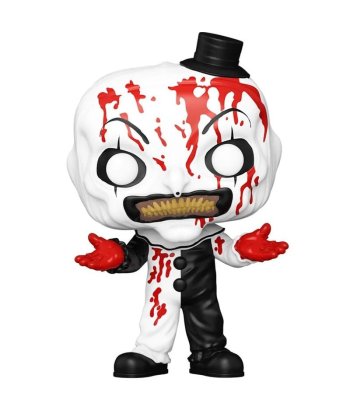 Figura Funko Pop Art the Clown 1592 - Terrifier - El Payaso más Sangriento con Sombrerito y Sonrisa Afilada
