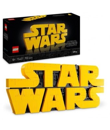 Set LEGO Logo de Star Wars 75407 - Construye el Mítico Logotipo Amarillo de la Saga