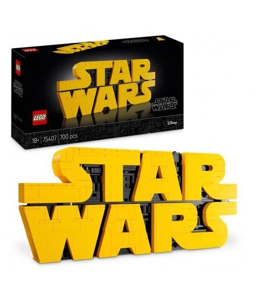 Set LEGO Logo de Star Wars 75407 - Construye el Mítico Logotipo Amarillo de la Saga