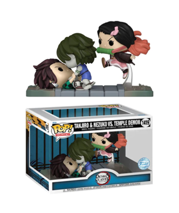 Funko POP! TANJIRO & NEZUKO VS TEMPLE DEMON (1419) - DEMON SLAYER