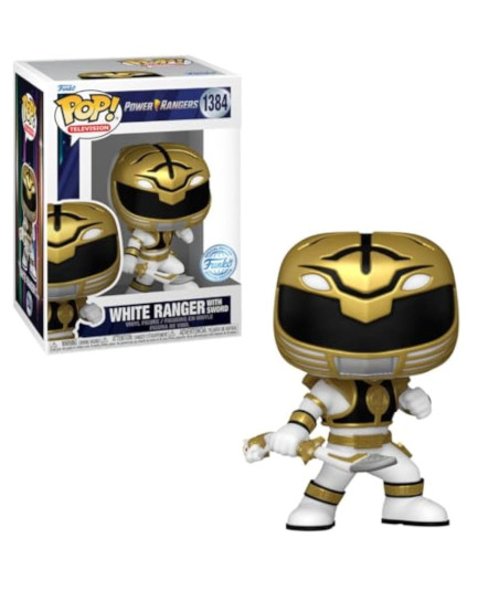 Funko POP! WHITE RANGER WITH SWORD (1384) - POWER RANGERS