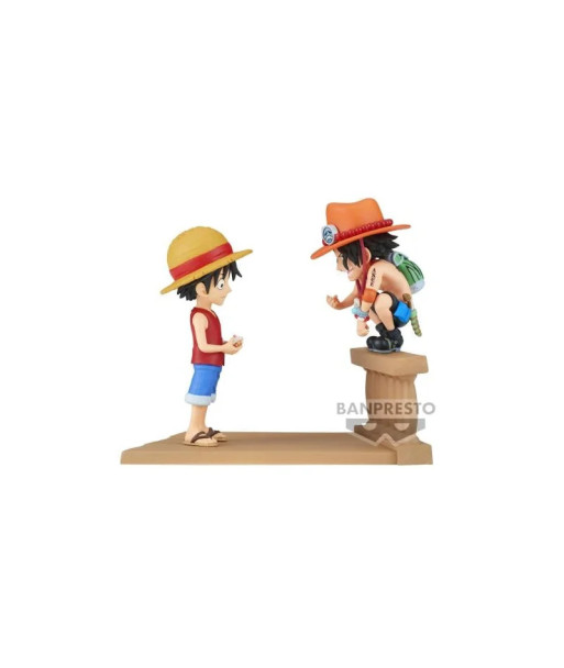 Figura ONE PIECE WCF LOG STORIES-MONKEY.D.LUFFY & PORTGAS.D.ACE- 8 cm