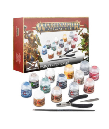 Warhammer Age Of Sigmar: Pinturas + Set De Herramientas