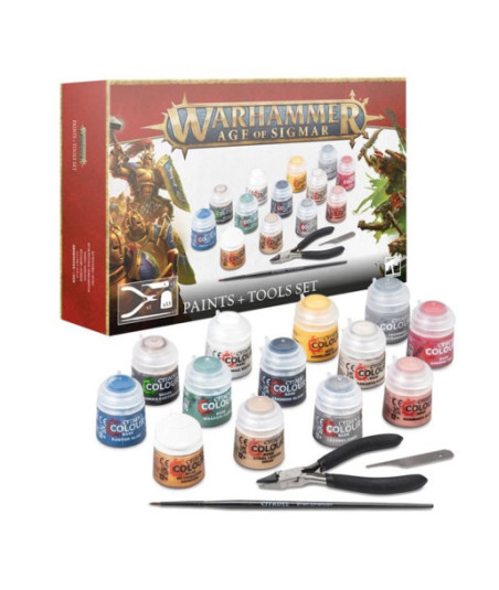 Warhammer Age Of Sigmar: Pinturas + Set De Herramientas