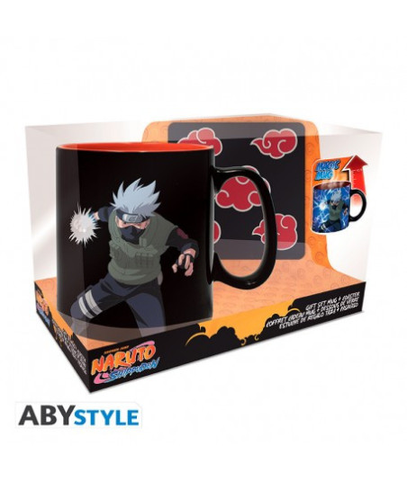 TAZA TÉRMICA KAKASHI 460 ML + POSAVASOS – NARUTO