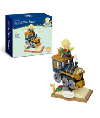 Set de construcción figurita Pantasy El Principito y zorro en un tren (86316)