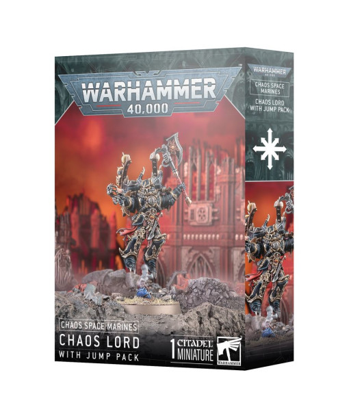 WARHAMMER 40K Chaos Space Marines: Chaos Lord with Jump Pack