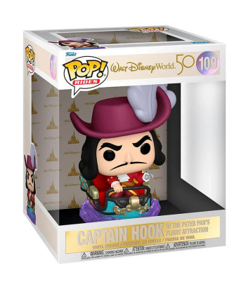 Funko POP! CAPTAIN HOOK AT THE PETER PAN'S FIGHT ATRACTION (109) - WALT DISNEY 50 ANNIVERSARY