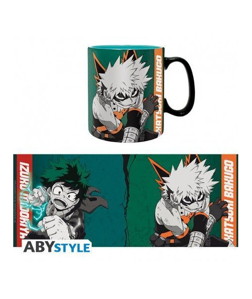 TAZA MY HERO ACADEMIA DEKU/BAKUGO 460 ML