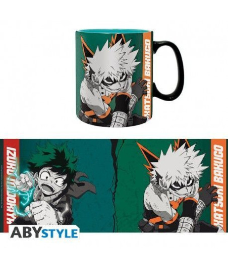 TAZA MY HERO ACADEMIA DEKU/BAKUGO 460 ML