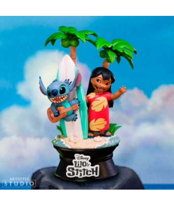 FIGURA LILO Y STITCH ABYSTYLE SURFISTA 17CM