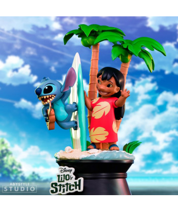 FIGURA LILO Y STITCH ABYSTYLE SURFISTA 17CM