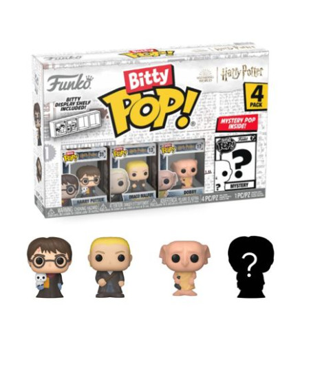 BITTY POP! HARRY POTTER, DACRO MALFOY, DOBBY & MISTERY - HARRY POTTER