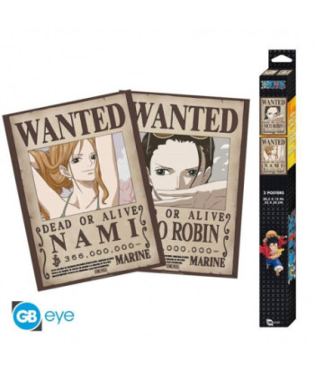 ONE PIECE SET 2 POSTER CHIBI 52X38 NAMI Y ROBIN