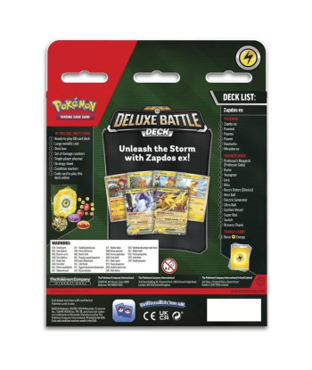 Pokémon TCG: Deluxe Battle Deck 2024 Temporal Forces (Zapdos Ex) (Inglés)