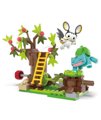 Pokémon construction game MEGA Bois Jolis d'Emolga and Bulbasaur