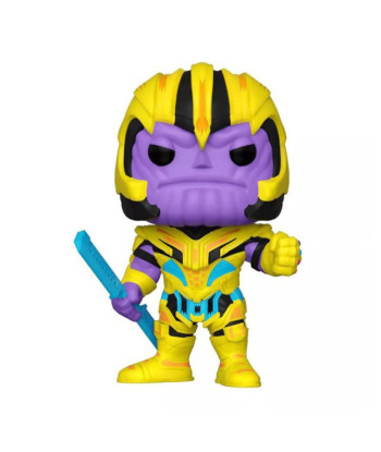 Figura Funko Pop Thanos 909 - Marvel Avengers Endgame - Titán Loco Blacklight Edición Especial
