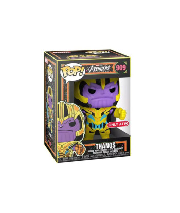 Figura Funko Pop Thanos 909 - Marvel Avengers Endgame - Titán Loco Blacklight Edición Especial