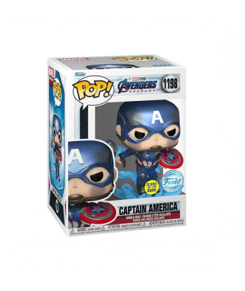 Funko POP! CAPTAIN AMERICA (GLOWS IN THE DARK) (1198) - AVENGERS ENDGAME