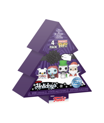 Pack 4 POCKET POP Pesadilla Antes de Navidad Árbol de Navidad