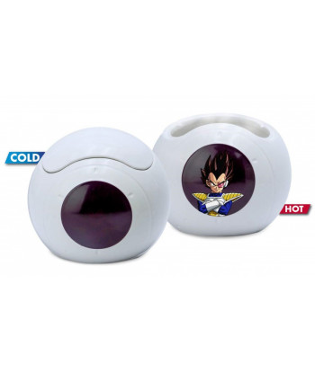 TAZA 3D 500ML DRAGON BALL CAMBIO COLOR NAVE ESPACIAL VEGETA