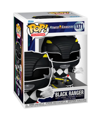 Figura Funko Pop Black Ranger 1371 - Power Rangers - ¡El Poder del Mastodonte!