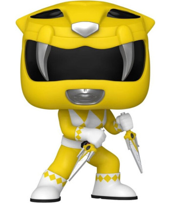 Figura Funko Pop Yellow Ranger 1375 - Power Rangers - ¡El Poder del Tigre Dientes de Sable!