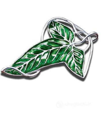 BROCHE HOJA ELFICA (BAÑADO EN PLATA)